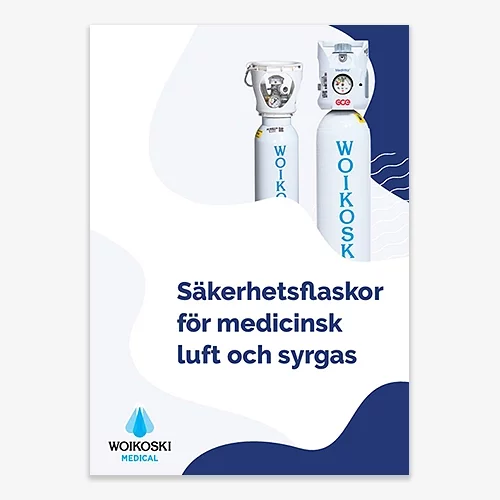 Säkerhetsflaskor för medicinsk luft och syrgas